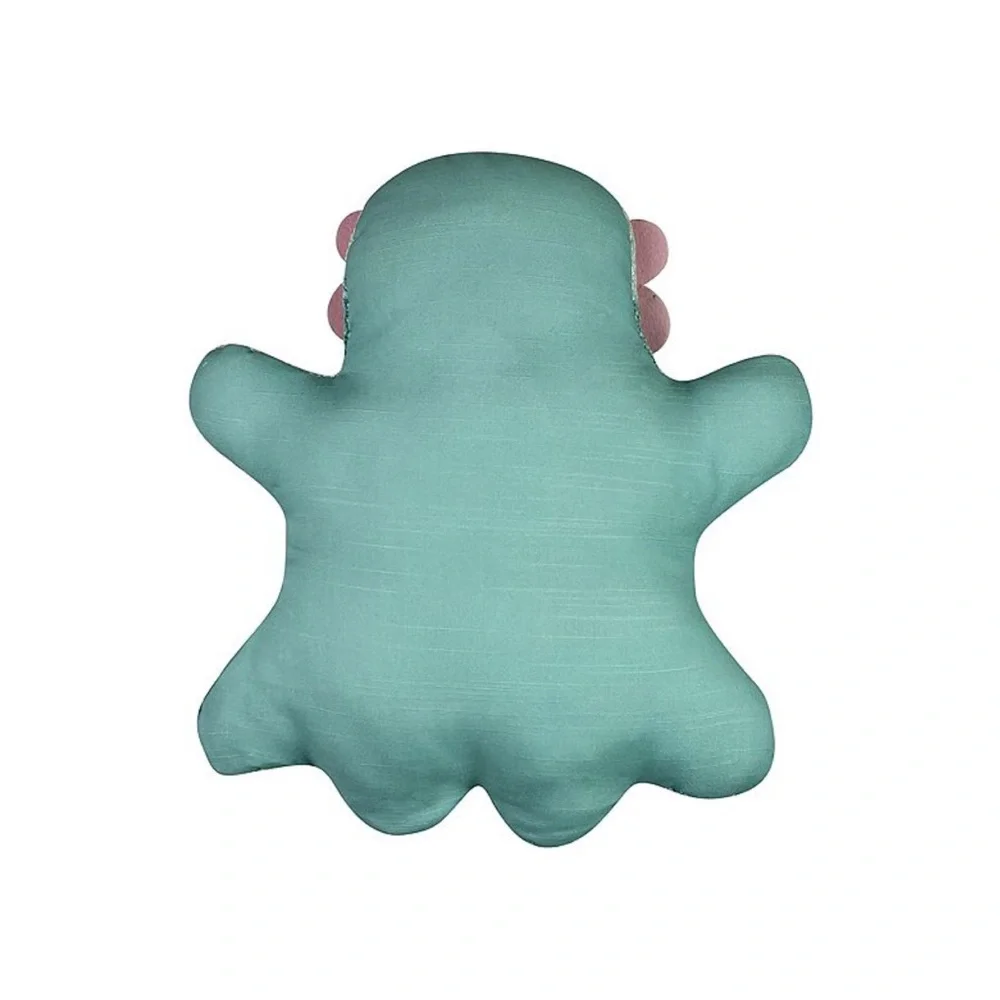 Summerween Ghost Plush Pillow with Sunglasses - Mint + Pink
